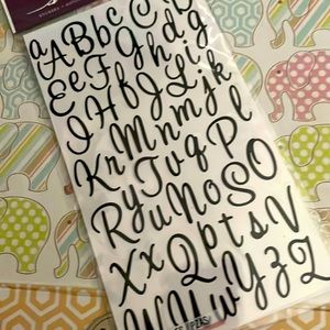 NIP Alphabet Stickers 1 sheet